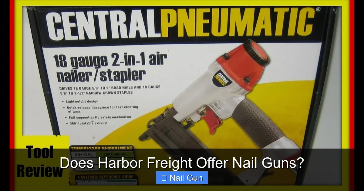 Does Harbor Freight Offer Nail Guns?