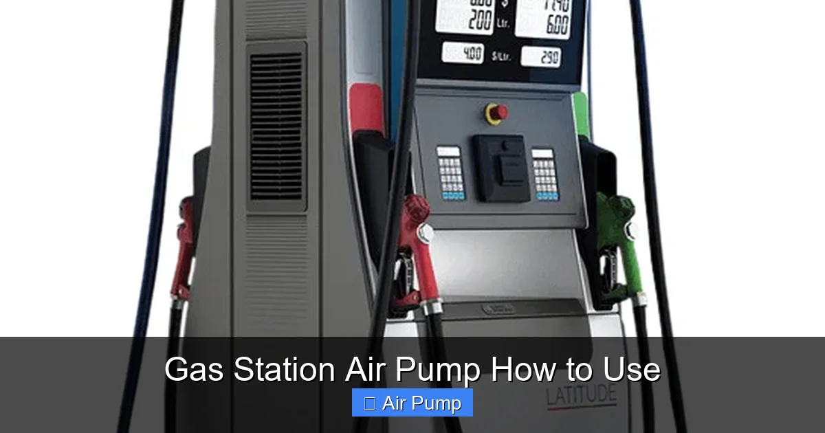 Gas Station Air Pump How to Use