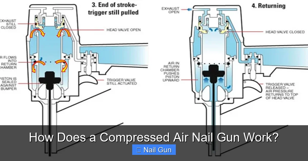 How Does a Compressed Air Nail Gun Work?