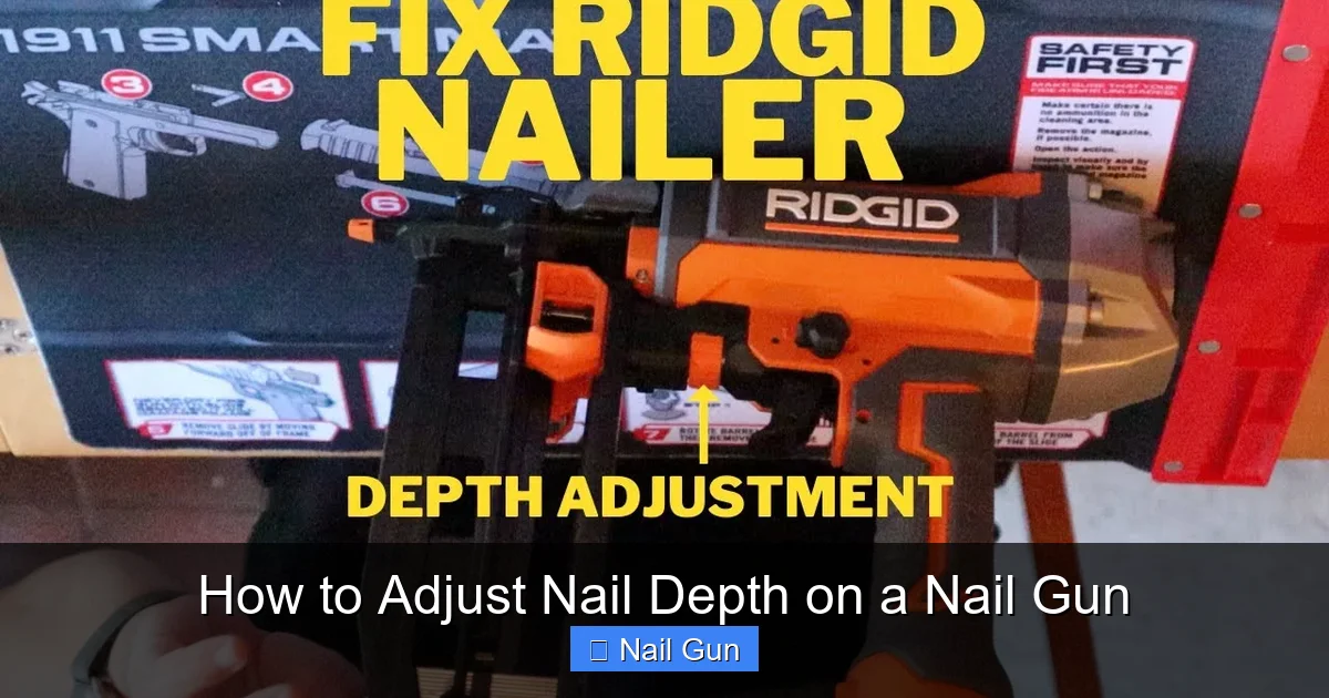 How to Adjust Nail Depth on a Nail Gun
