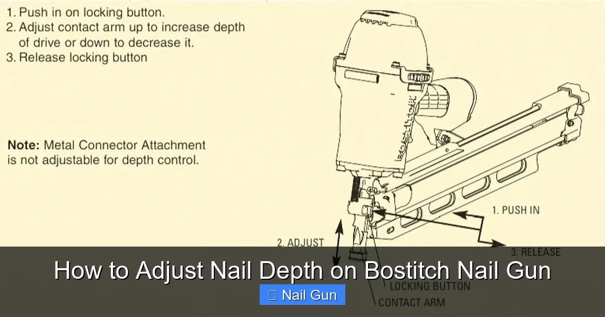 How to Adjust Nail Depth on Bostitch Nail Gun