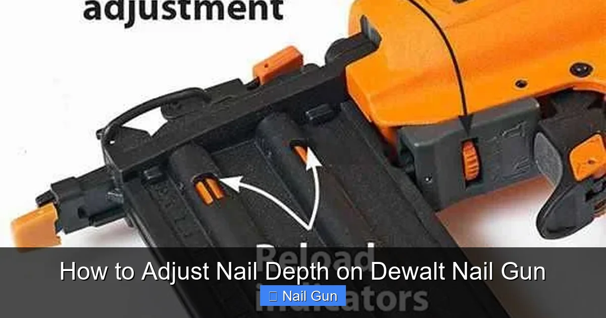 How to Adjust Nail Depth on Dewalt Nail Gun