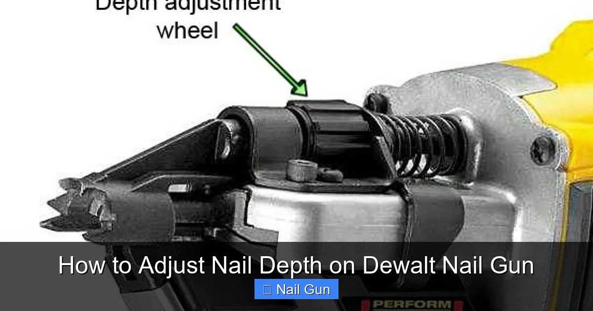 How to Adjust Nail Depth on Dewalt Nail Gun