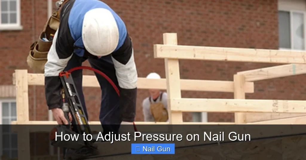 How to Adjust Pressure on Nail Gun