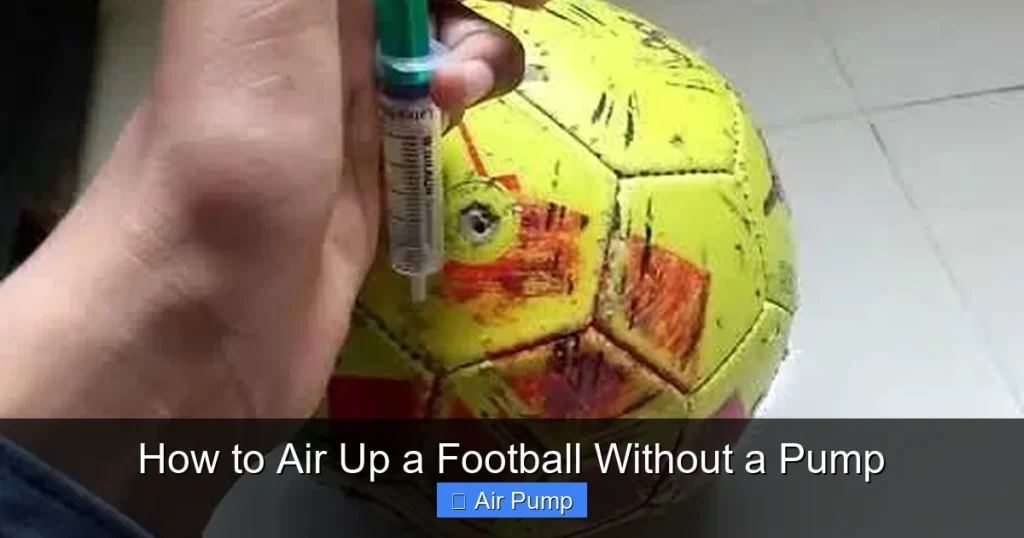 How to Air Up a Football Without a Pump How to Air Up a Football Without a Pump