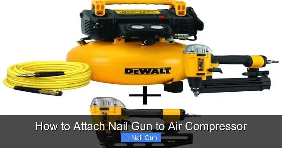 How to Attach Nail Gun to Air Compressor