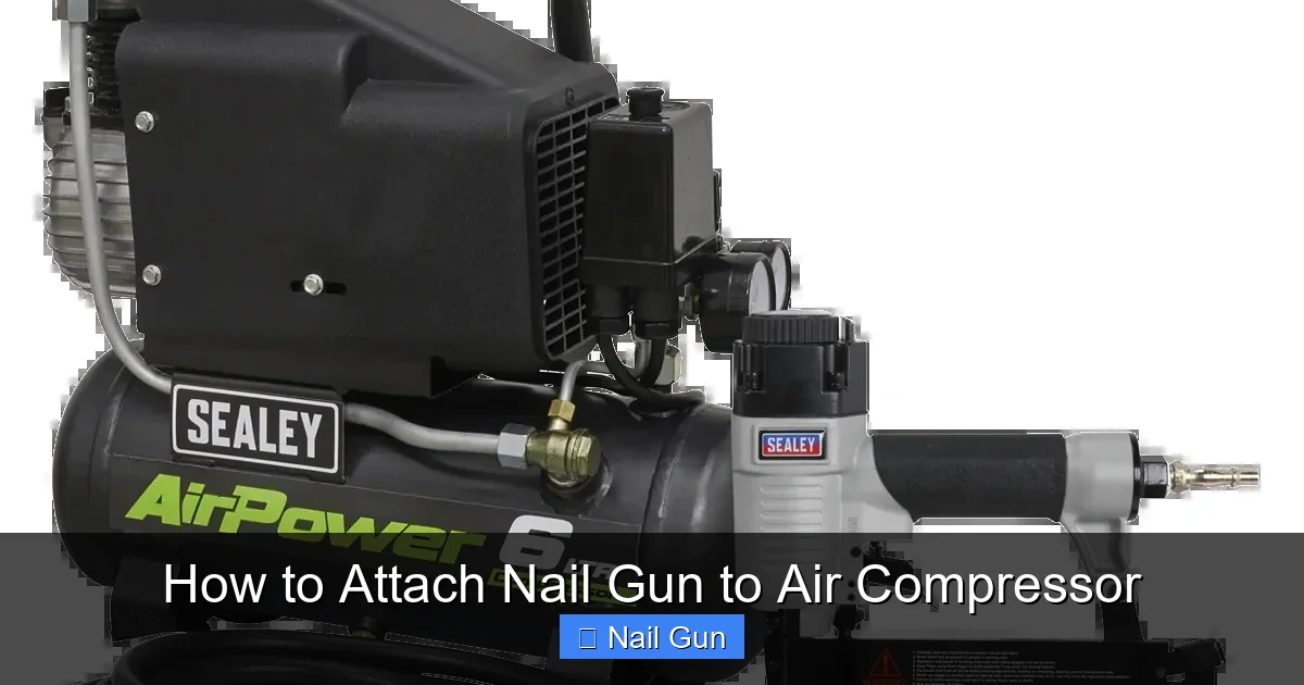 How to Attach Nail Gun to Air Compressor