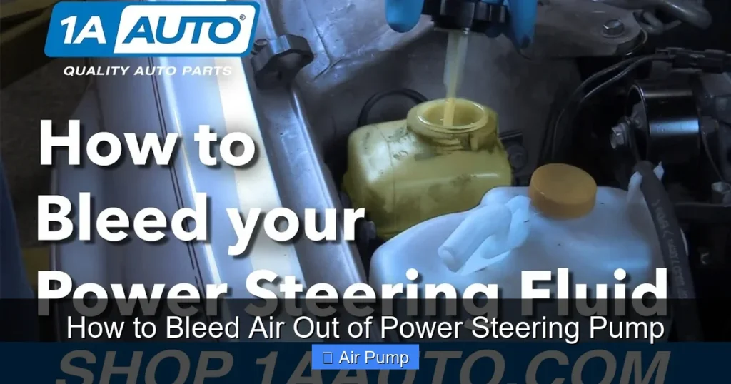 How to Bleed Air Out of Power Steering Pump
