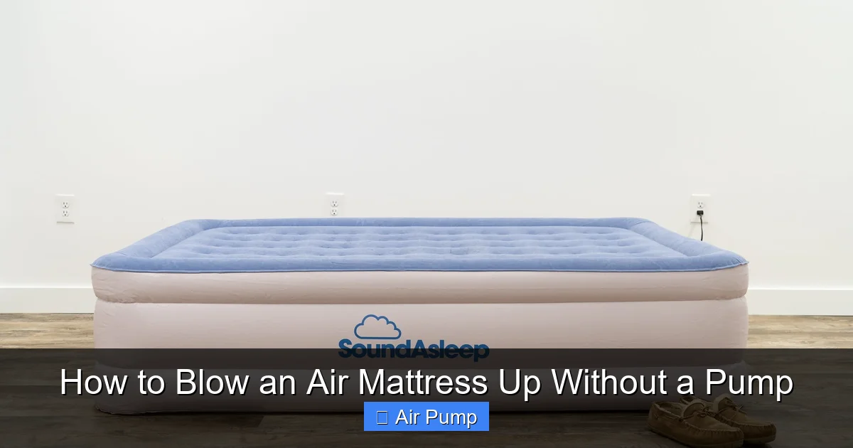 How to Blow an Air Mattress Up Without a Pump