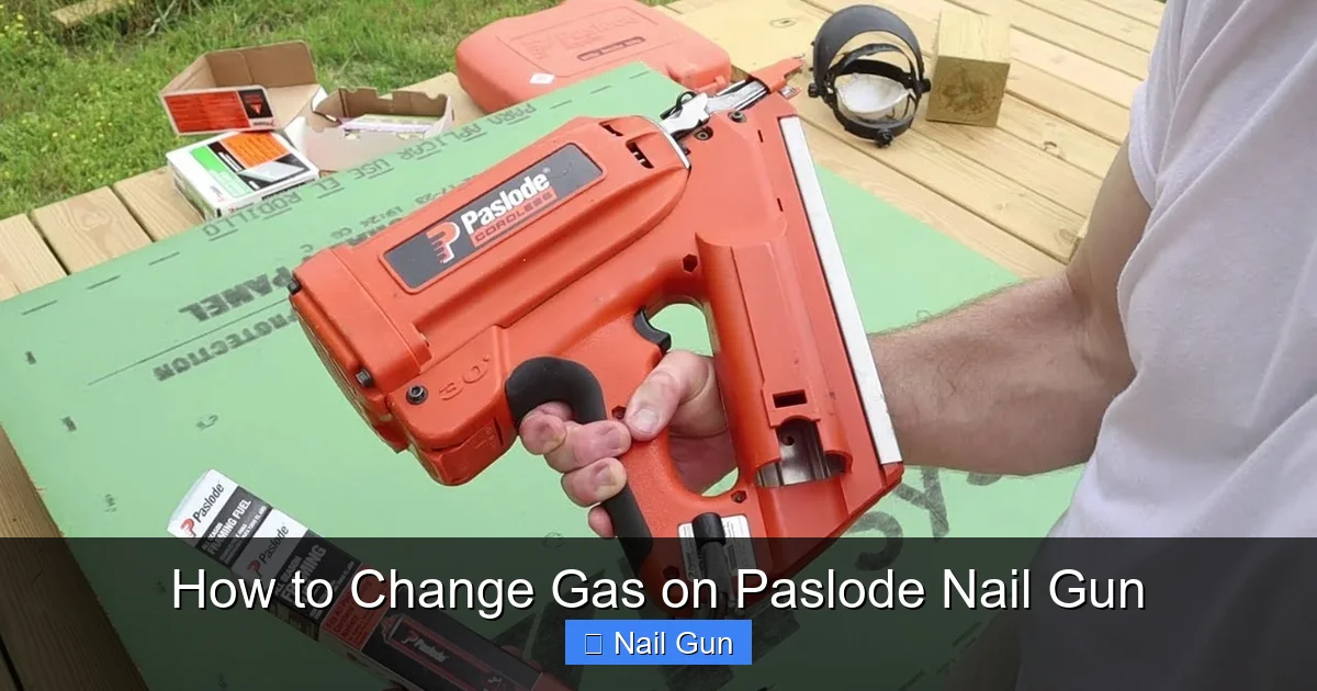 How to Change Gas on Paslode Nail Gun