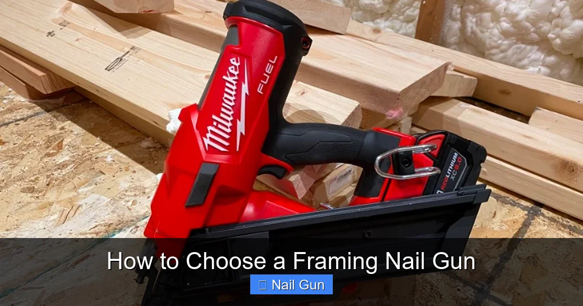 How to Choose a Framing Nail Gun