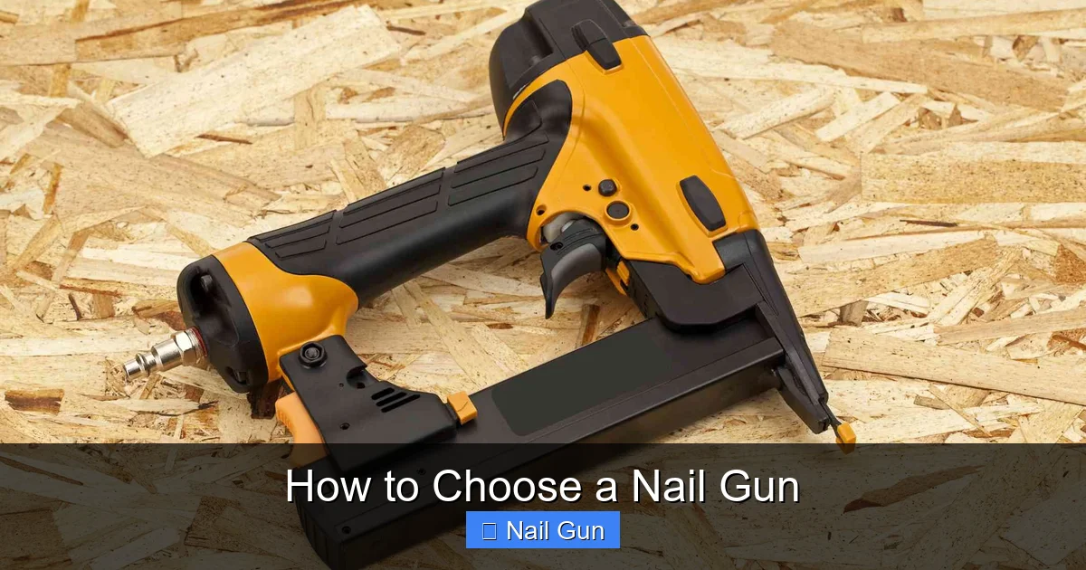 How to Choose a Nail Gun