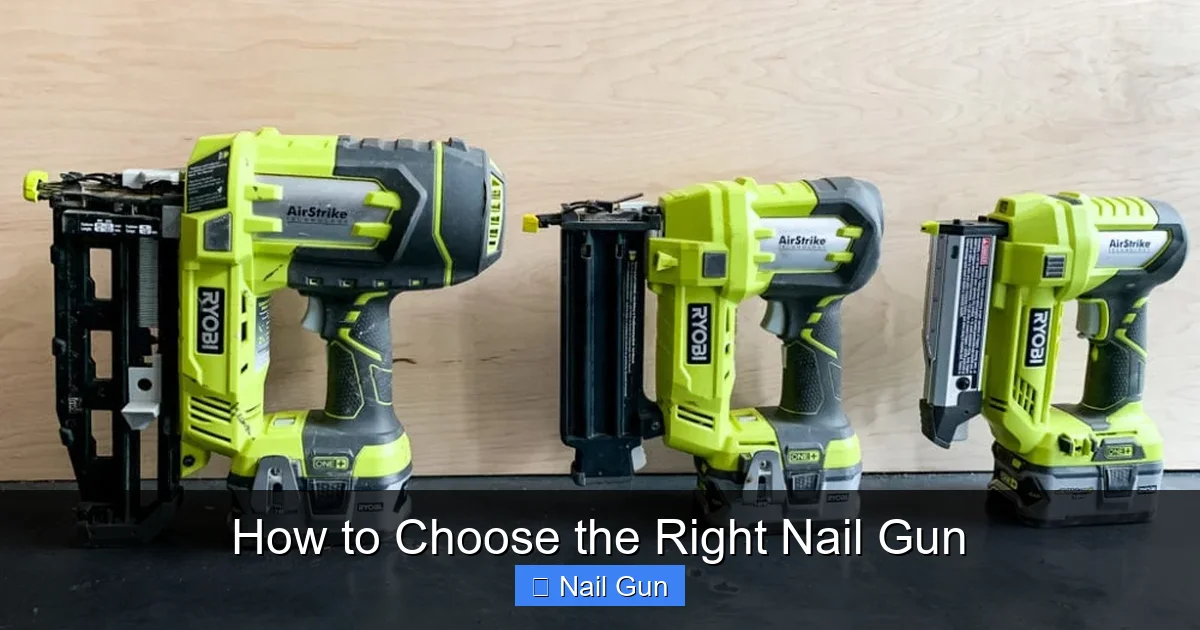 How to Choose the Right Nail Gun