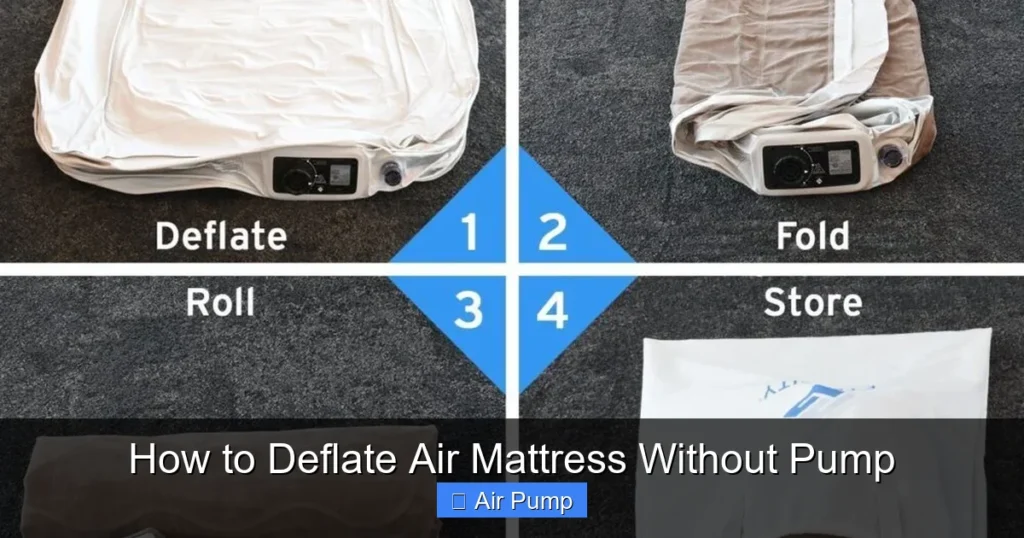 How to Deflate Air Mattress Without Pump How to Deflate Air Mattress Without Pump