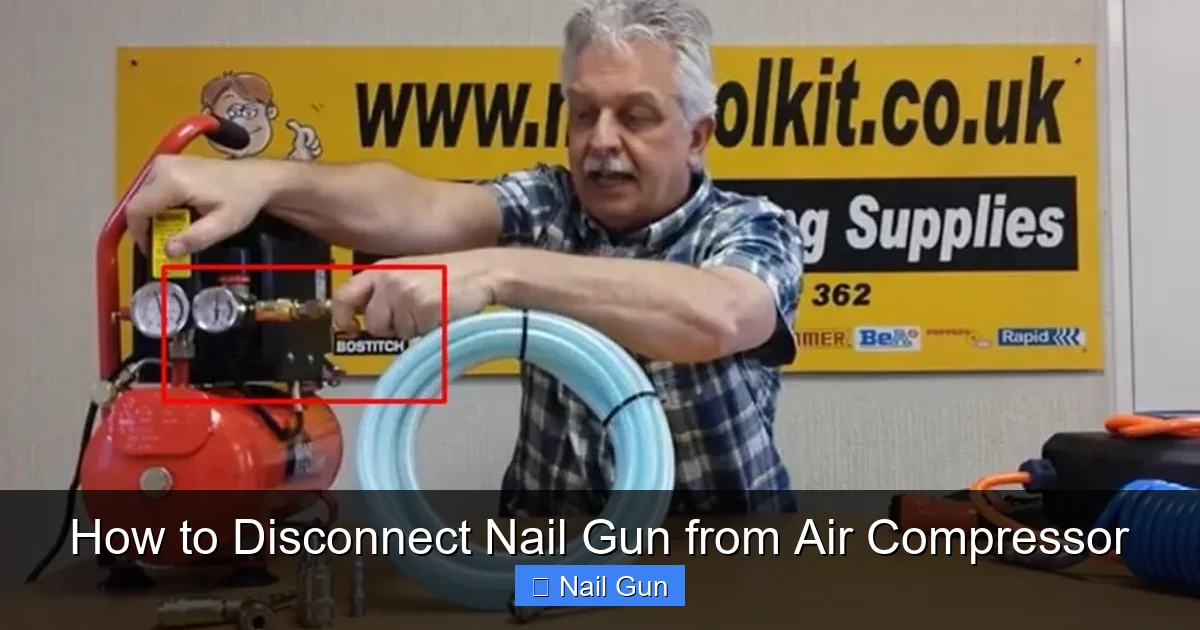 How to Disconnect Nail Gun from Air Compressor