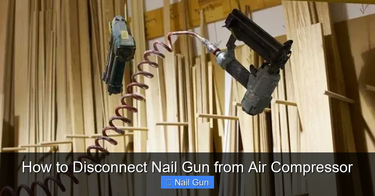 How to Disconnect Nail Gun from Air Compressor