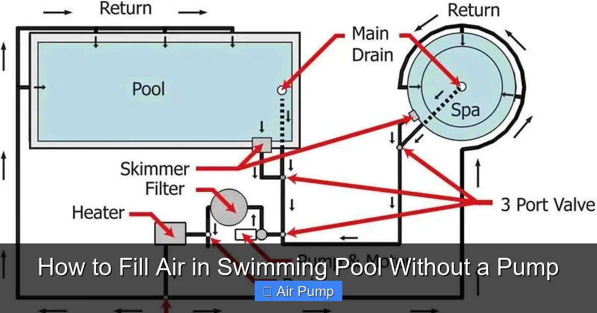 How to Fill Air in Swimming Pool Without a Pump