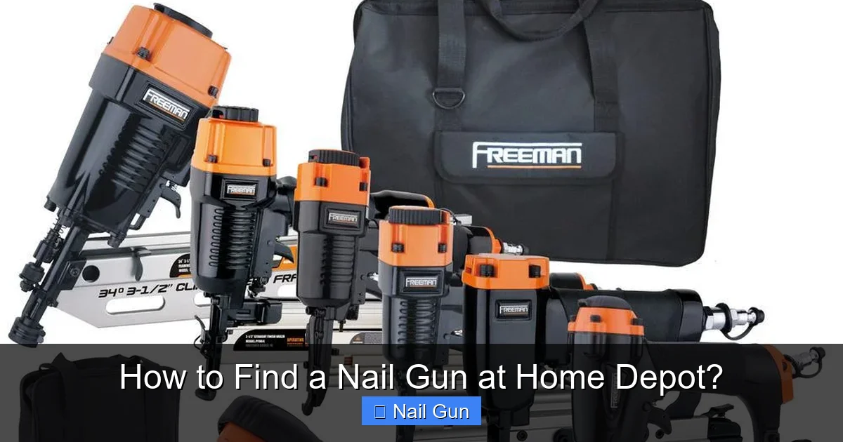 How to Find a Nail Gun at Home Depot?