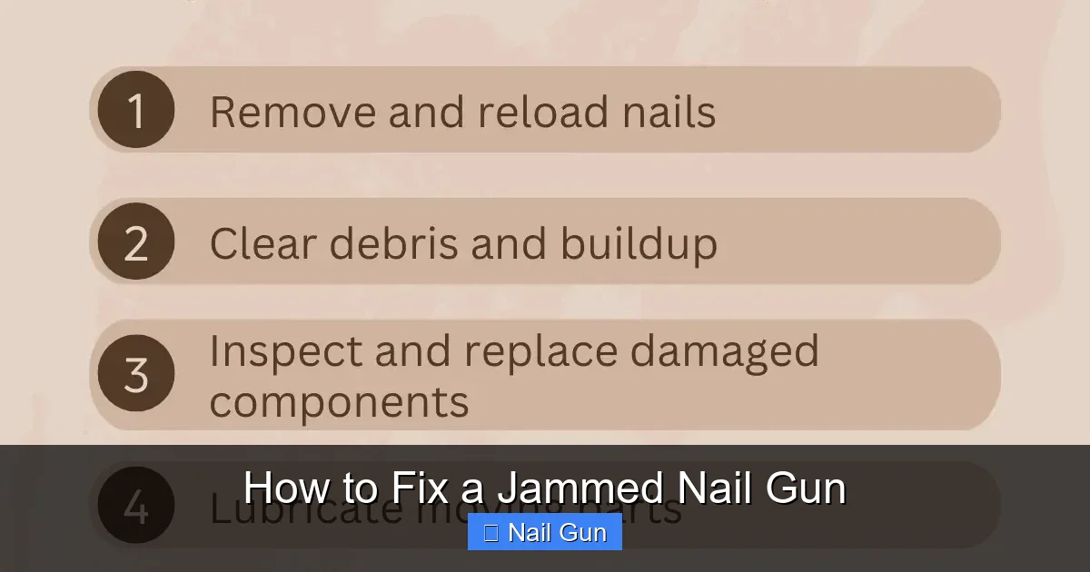 How to Fix a Jammed Nail Gun