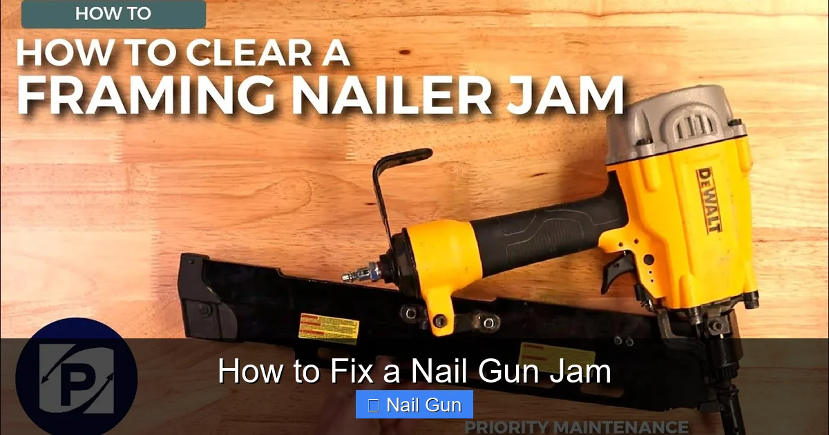How to Fix a Nail Gun Jam