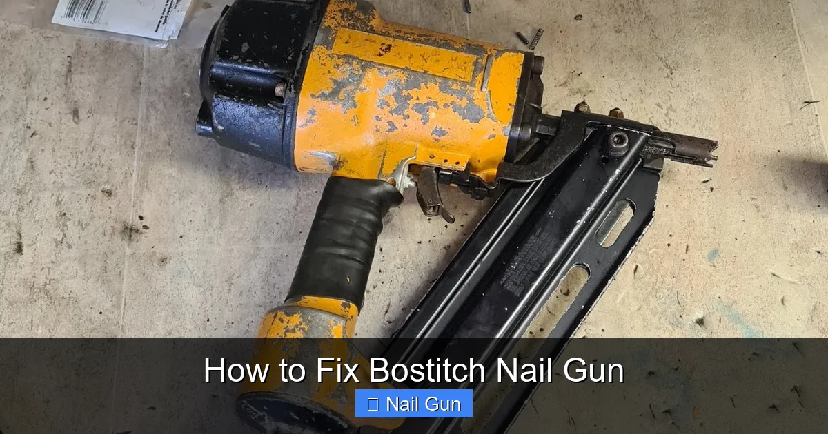 How to Fix Bostitch Nail Gun