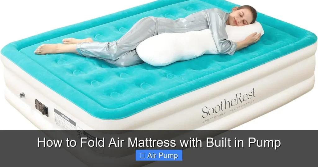 How to Fold Air Mattress with Built in Pump