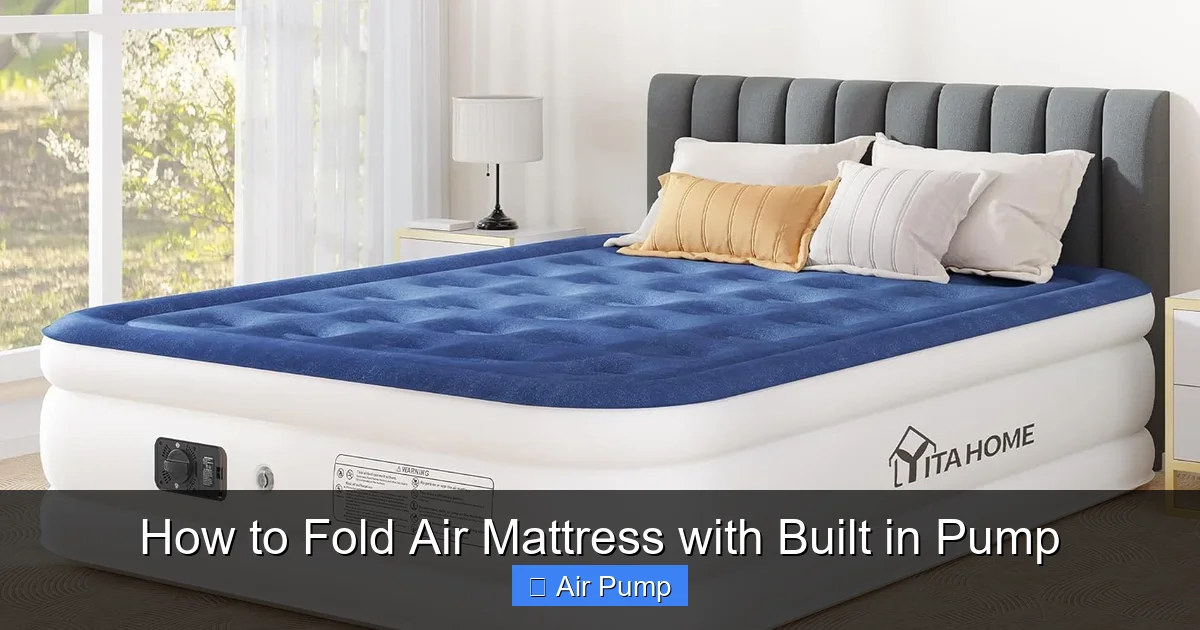 How to Fold Air Mattress with Built in Pump