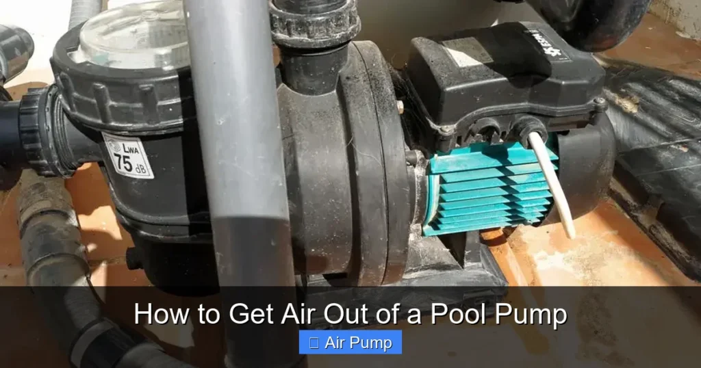 How to Get Air Out of a Pool Pump