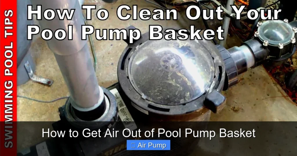 How to Get Air Out of Pool Pump Basket
