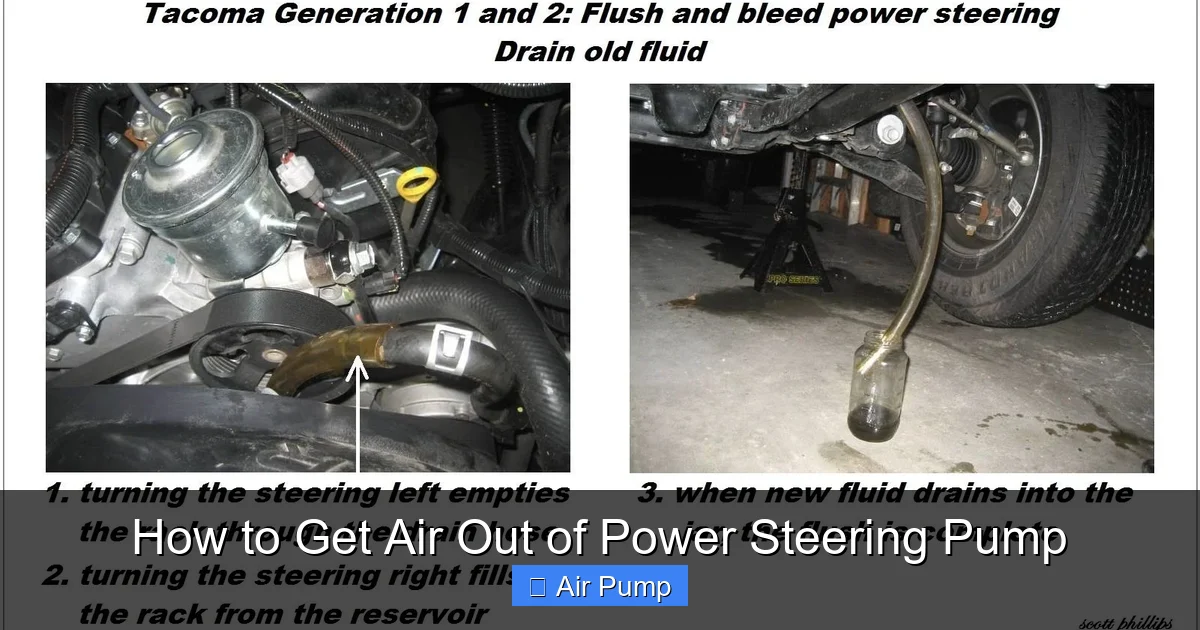 How to Get Air Out of Power Steering Pump