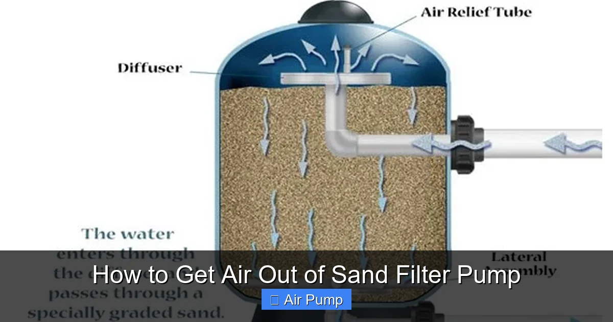 How to Get Air Out of Sand Filter Pump