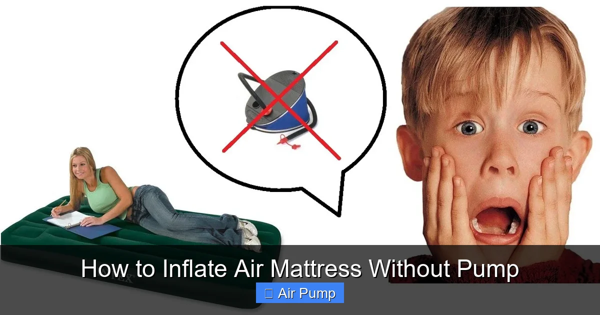How to Inflate Air Mattress Without Pump