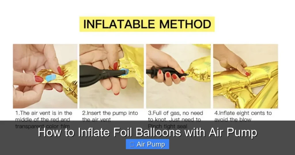 How to Inflate Foil Balloons with Air Pump