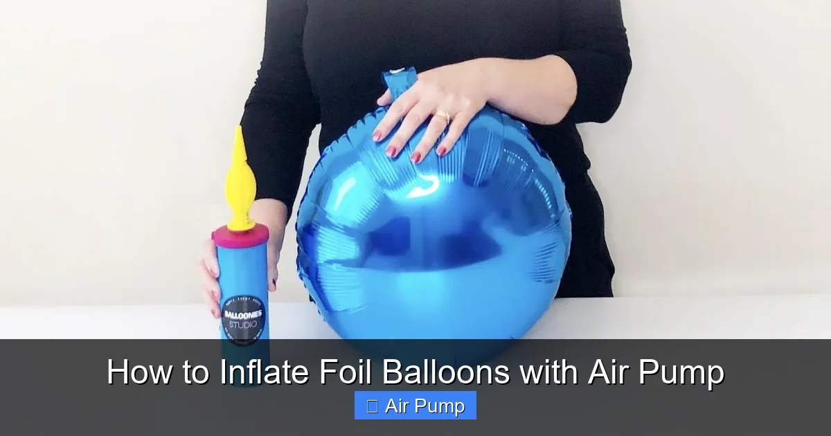 How to Inflate Foil Balloons with Air Pump