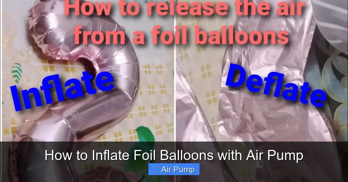 How to Inflate Foil Balloons with Air Pump
