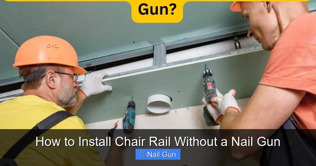 How to Install Chair Rail Without a Nail Gun