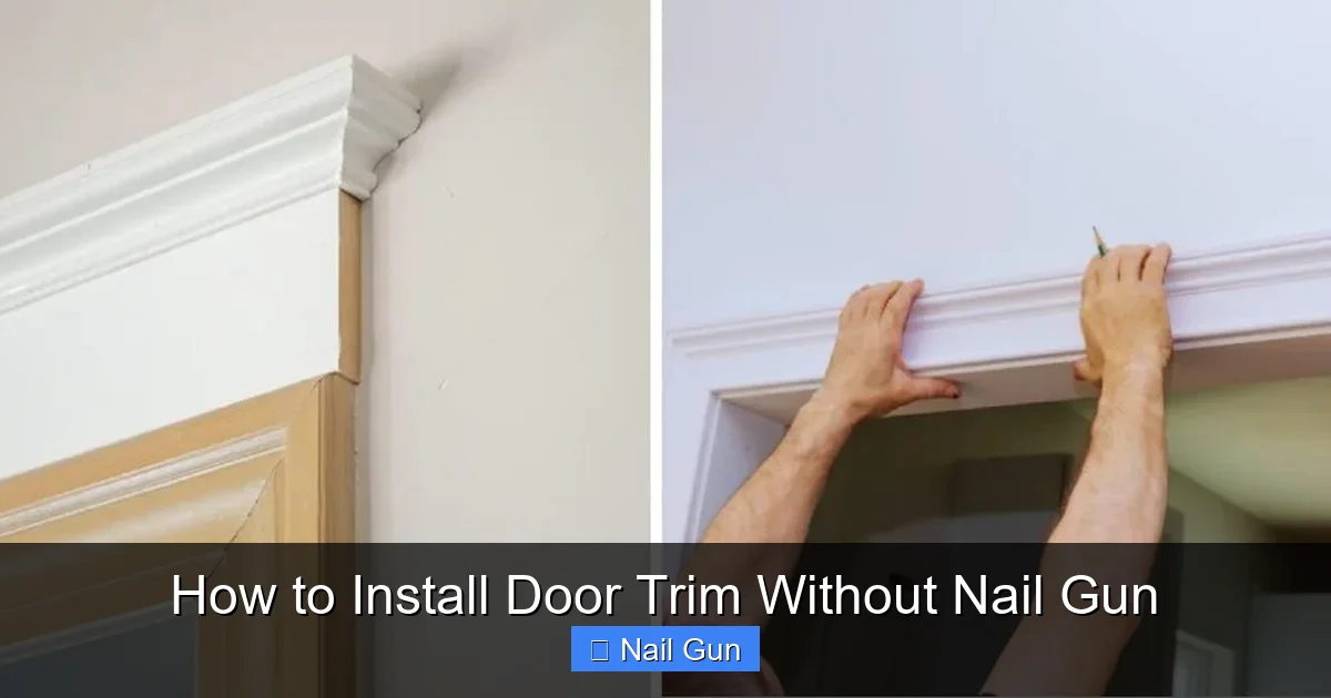How to Install Door Trim Without Nail Gun