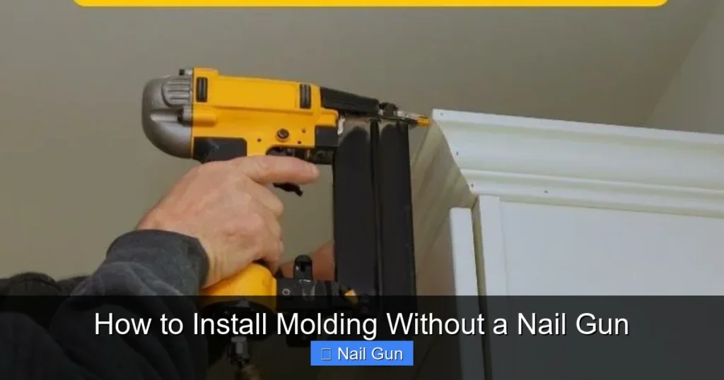 How to Install Molding Without a Nail Gun