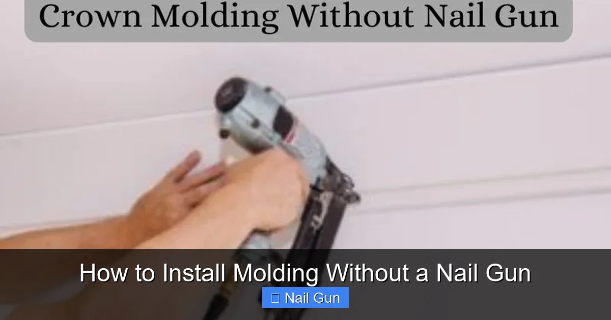 How to Install Molding Without a Nail Gun