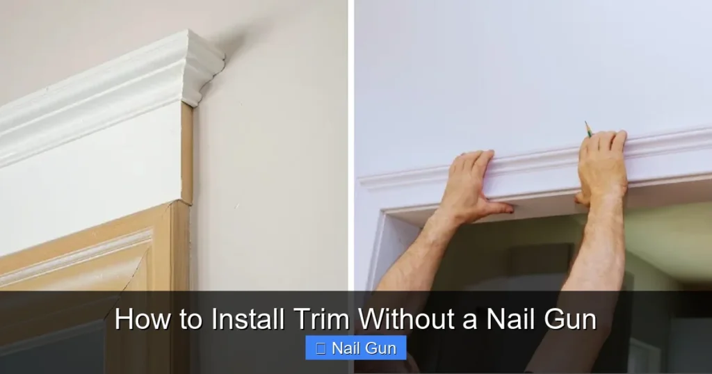 How to Install Trim Without a Nail Gun