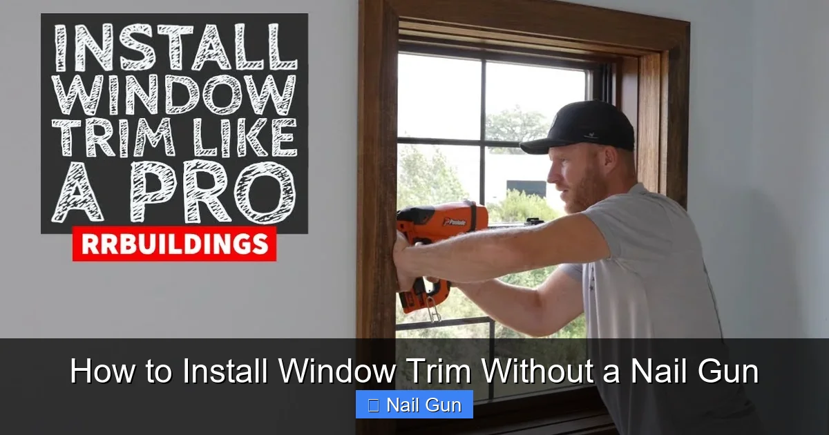 How to Install Window Trim Without a Nail Gun