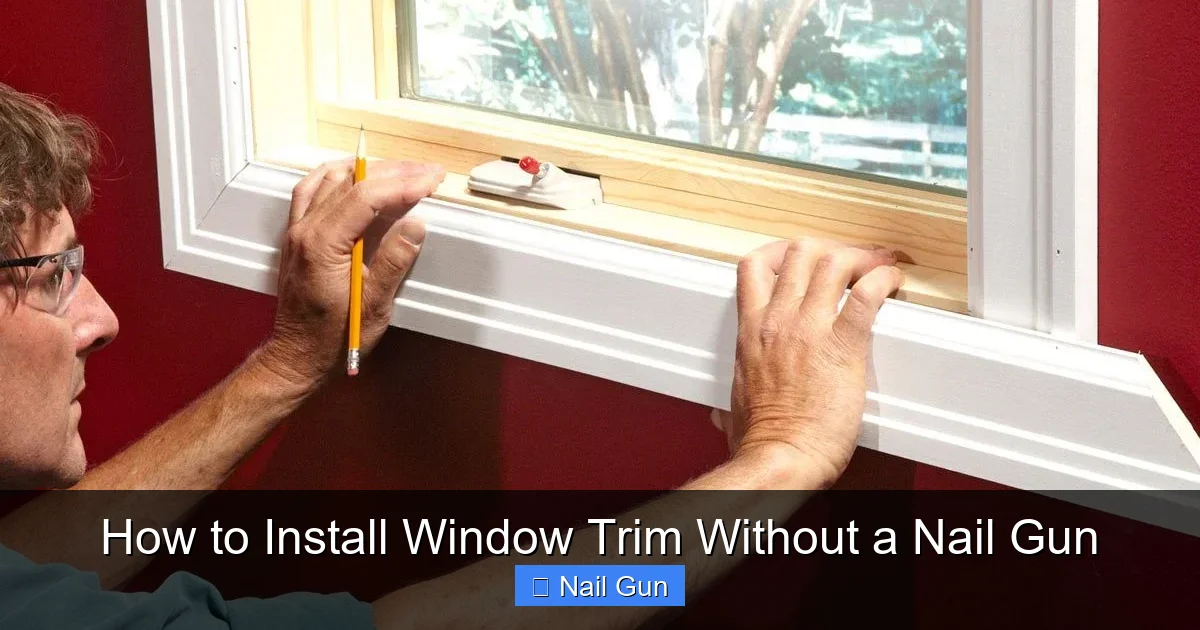 How to Install Window Trim Without a Nail Gun
