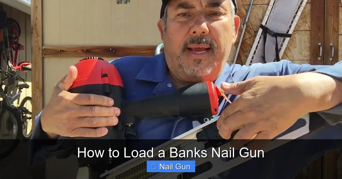 How to Load a Banks Nail Gun