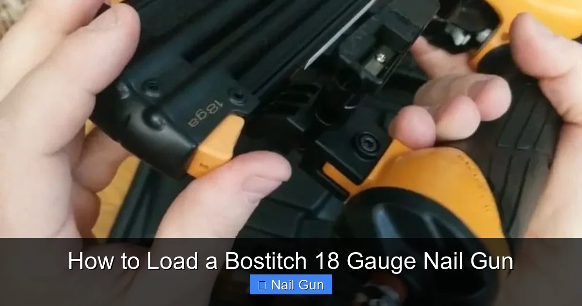 How to Load a Bostitch 18 Gauge Nail Gun