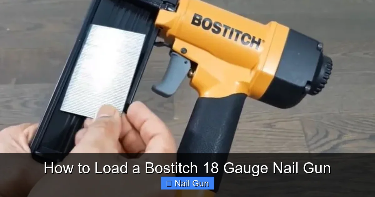 How to Load a Bostitch 18 Gauge Nail Gun