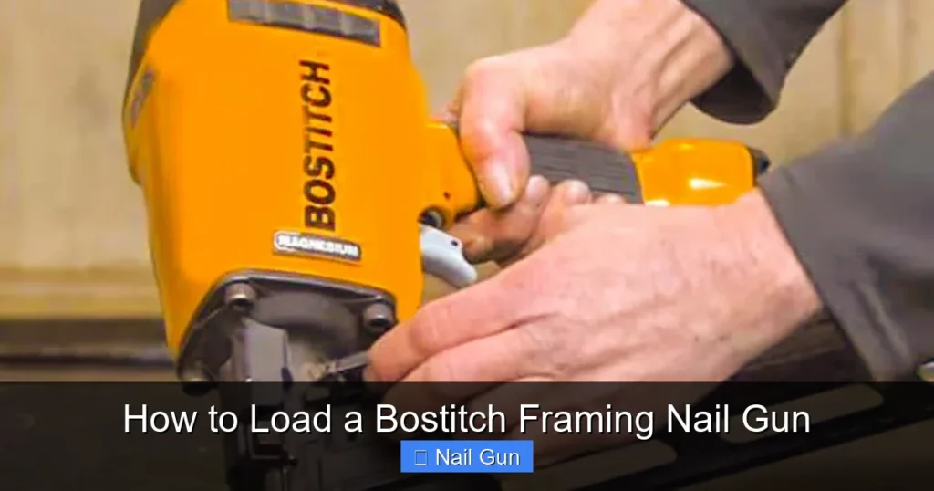 How to Load a Bostitch Framing Nail Gun