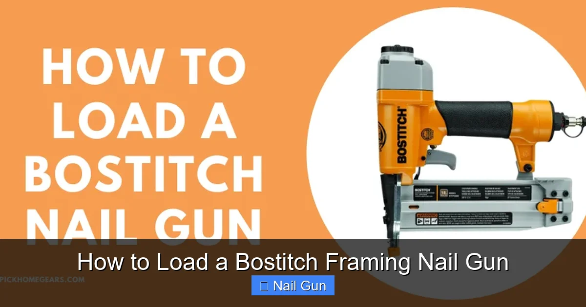 How to Load a Bostitch Framing Nail Gun
