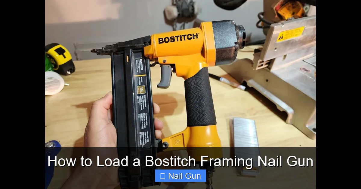 How to Load a Bostitch Framing Nail Gun