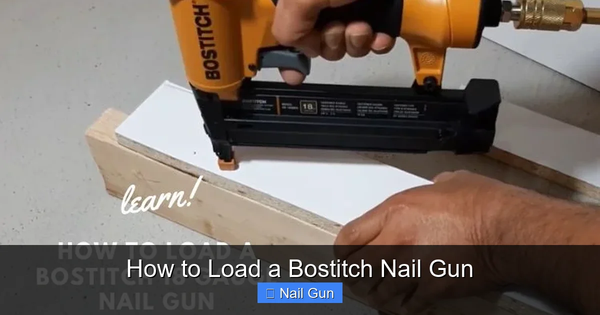 How to Load a Bostitch Nail Gun