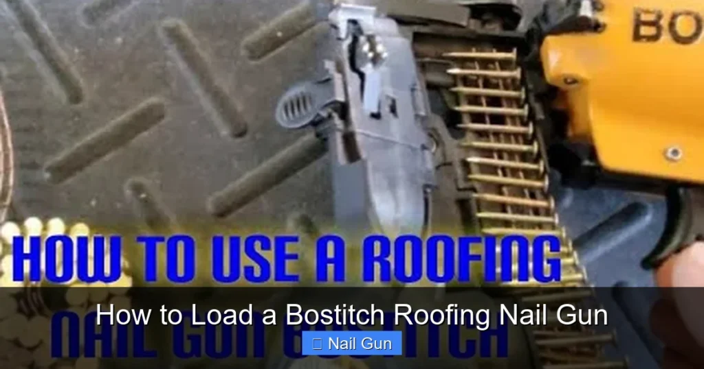 How to Load a Bostitch Roofing Nail Gun